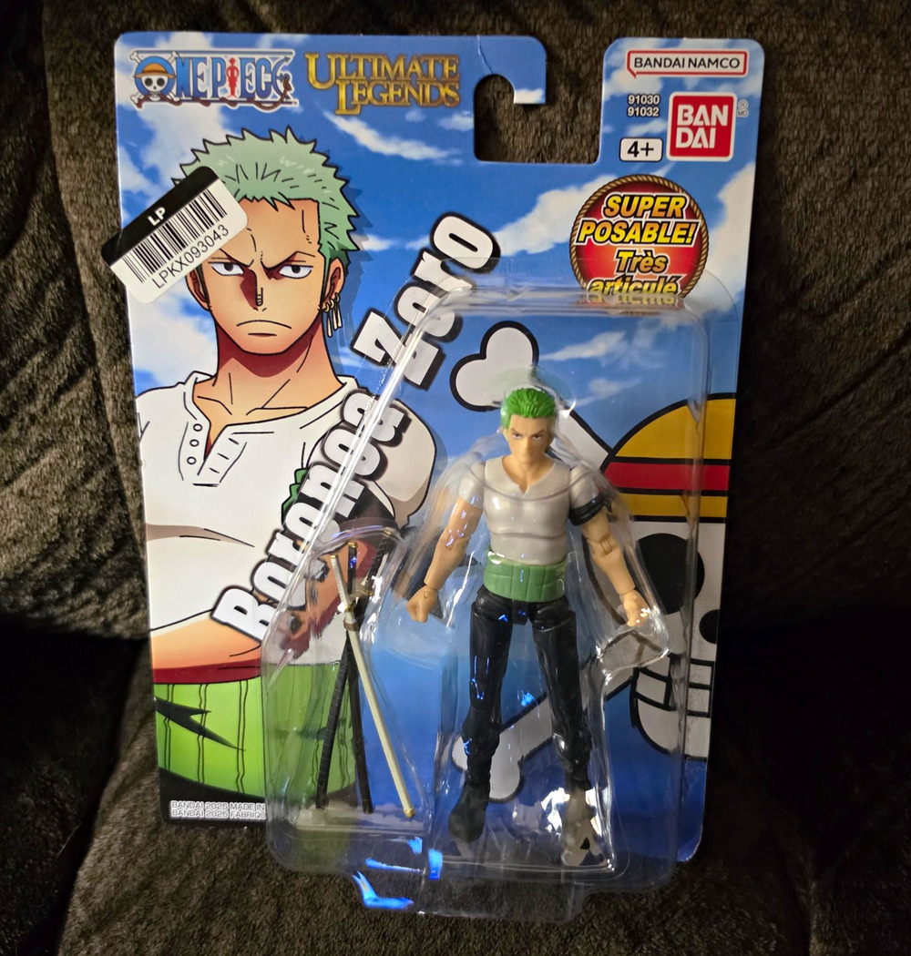 Bandai One Piece Ultimate Legends Roronoa Zoro Action Figure Super Poseable